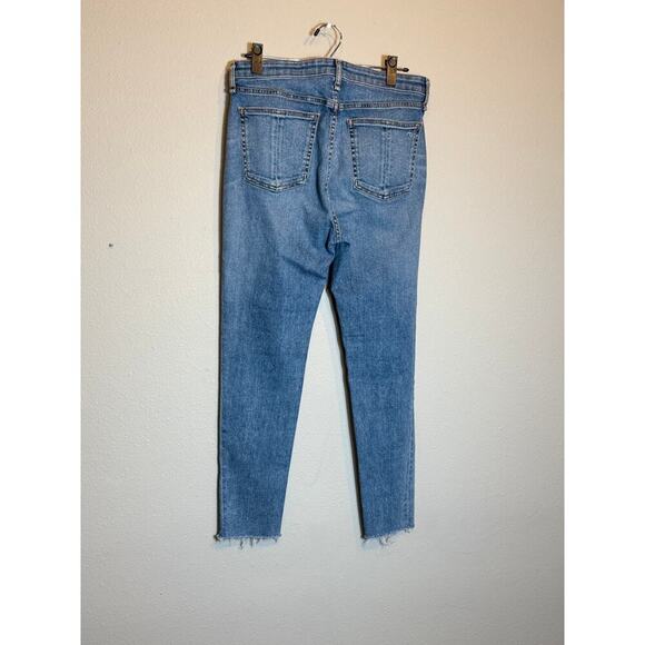Rag & Bone jeans Nina High Rise Ankle Skinny blue denim button fly Sz 30 - Picture 3 of 11